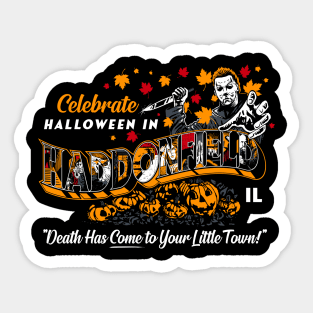 Slasher postcards - Haddonfield Sticker